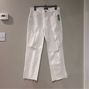 GAP 90’s Loose White Jeans Size 6S NWT